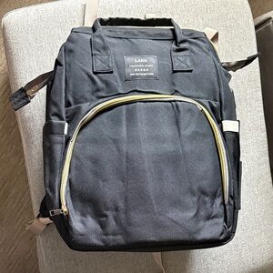 Land Traveling Share Black Baby Traveling Backpack